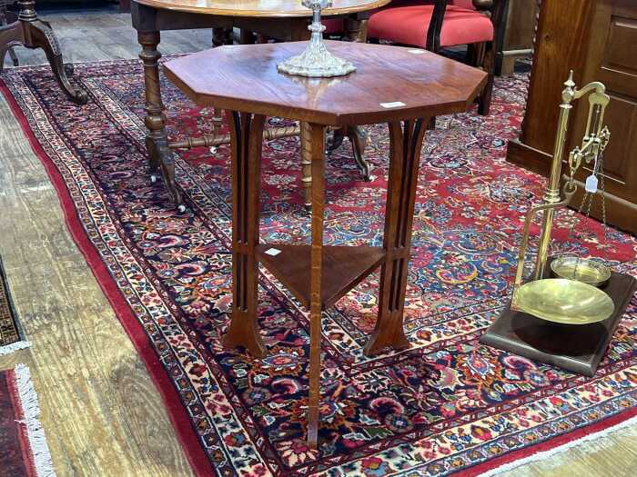 Antique Arts and Crafts oak occasional table