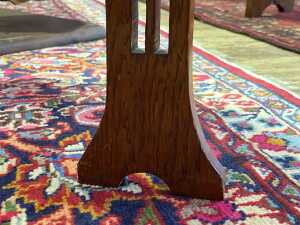 Antique Arts and Crafts oak occasional table - 4