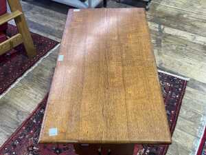Antique Arts and Crafts oak hall table - 2