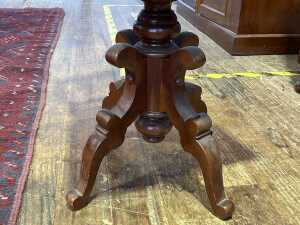 Edwardian mahogany swivel chair - 3