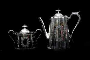 Antique silver plated tableware - 3