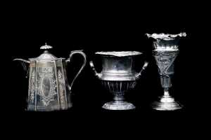 Antique silver plated tableware - 4