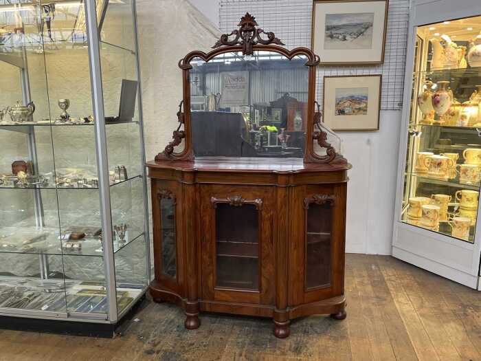 Victorian walnut credenza
