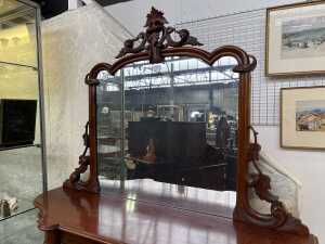 Victorian walnut credenza - 2
