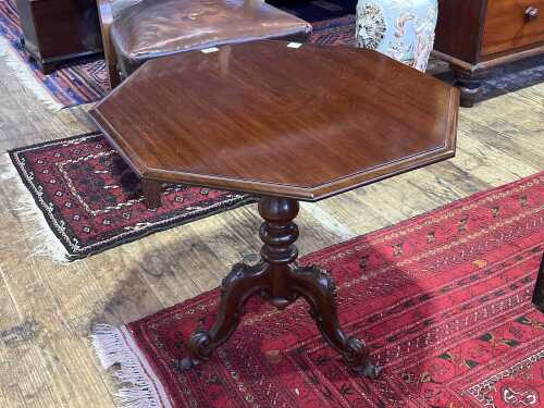 Victorian cedar and blackwood occasional table