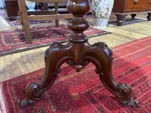 Victorian cedar and blackwood occasional table - 3