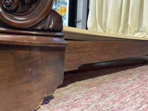 Victorian mahogany half tester bed - 5