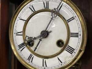 Antique Viennese style regulator wall clock - 4