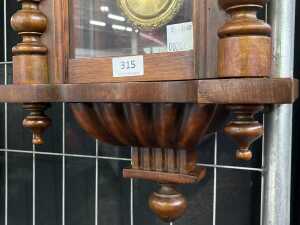 Antique Viennese style regulator wall clock - 5