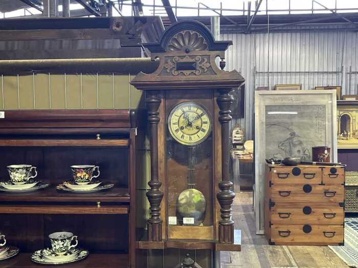 Antique Viennese style wall clock