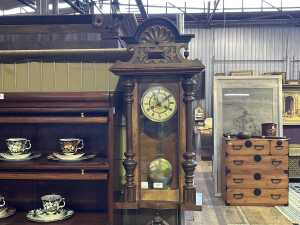 Antique Viennese style wall clock