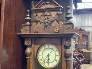 Antique Viennese style wall clock - 2