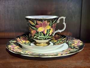 Five Royal Albert 'Provincial Flowers' porcelain duo and side plate sets - 3