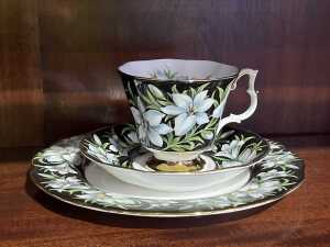 Five Royal Albert 'Provincial Flowers' porcelain duo and side plate sets - 5