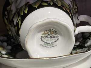 Five Royal Albert 'Provincial Flowers' porcelain duo and side plate sets - 6