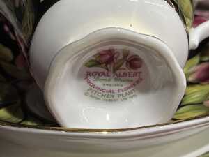 Five Royal Albert 'Provincial Flowers' porcelain duo and side plate sets - 5