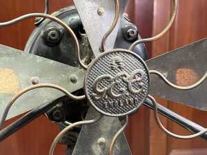 GEC cast metal electric table fan, 1920s - 2