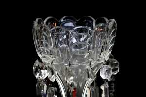 Pair of antique cut crystal lustres - 2