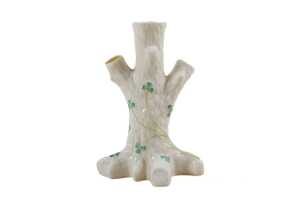 Four Belleek Shamrock porcelain vases - 4