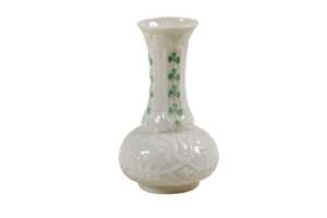 Four Belleek Shamrock porcelain vases - 5
