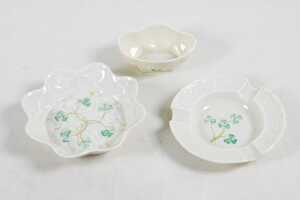 Belleek Shamrock porcelain pieces - 5