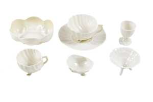 Belleek shell-pattern porcelain