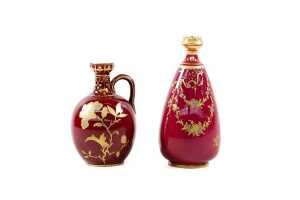 Two Royal Crown Derby porcelain vases