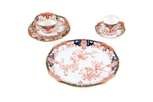 Antique Royal Crown Derby Imari porcelain pieces