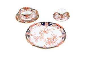 Antique Royal Crown Derby Imari porcelain pieces