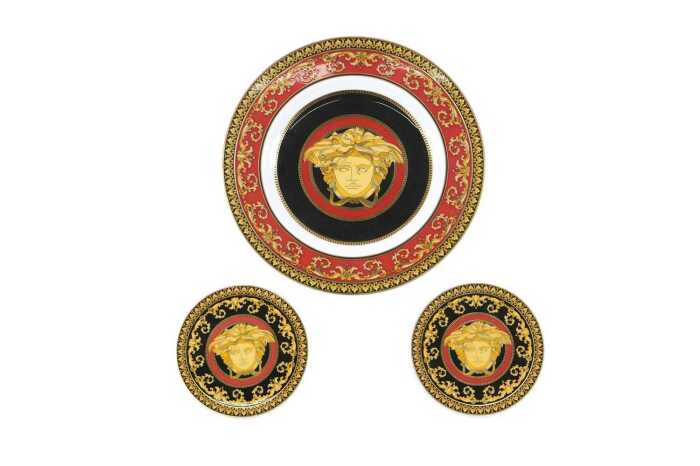 Three Versace by Rosenthal 'Medusa' porcelain pieces