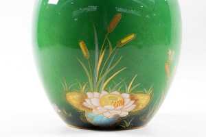 Carlton Ware Vert Royale hand-painted ceramic ginger jar - 2