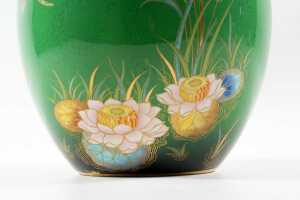 Carlton Ware Vert Royale hand-painted ceramic ginger jar - 3