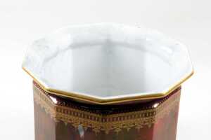 Antique Keeling 'Losol Ware' lustre glaze ceramic jardiniere - 3