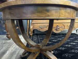 Art Deco walnut occasional table - 4