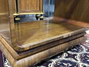 Art Deco walnut bar cart - 3