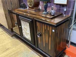 Art Deco period macassar sideboard - 2