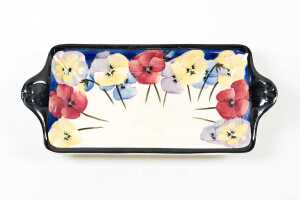Royal Doulton 'Pansy' Art Deco porcelain sandwich set for six - 2