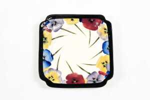 Royal Doulton 'Pansy' Art Deco porcelain sandwich set for six - 3