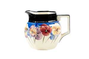 Royal Doulton 'Pansy' Art Deco porcelain jug