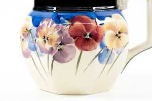 Royal Doulton 'Pansy' Art Deco porcelain jug - 2