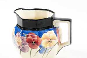 Royal Doulton 'Pansy' Art Deco porcelain jug - 3