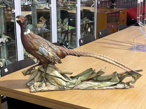 Giuseppe Tagliariol for Tay porcelain pheasant figure