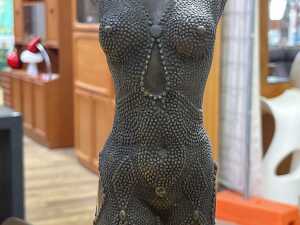 After Agathon Leonard, Art Deco dancer, bronze female figure on marble base - 3