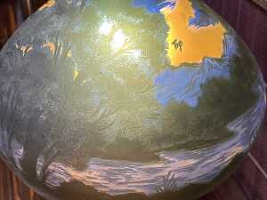 Galle style cameo glass table lamp - 4