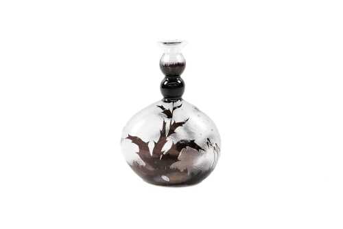 Vintage Bendor French cameo glass vase