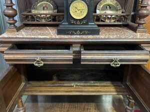 Antique French Henri II style walnut buffet - 4