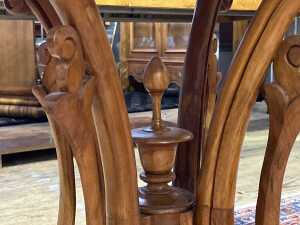 Round marble top occasional table - 4