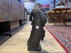 Antique cast bronze figure of the Madonna and Child - 4