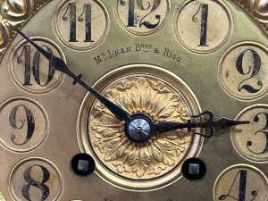 Antique French black slate mantel clock - 5
