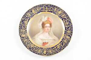 Two 19th century Royal Vienna hand painted porcelain cabinet plates - 2